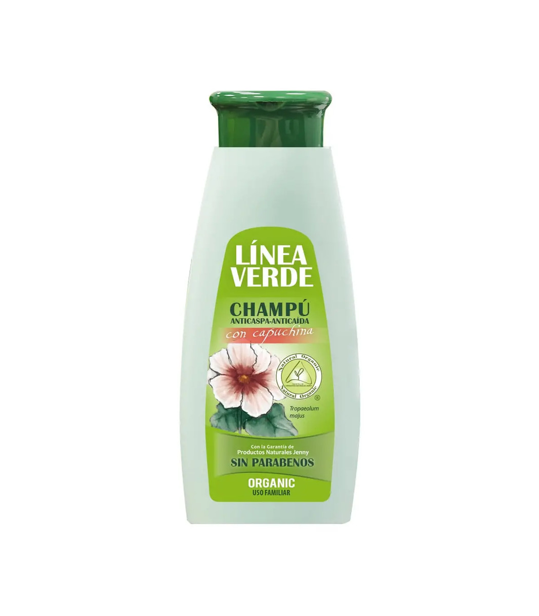 Champú Anticaspa Anticaída Capuchina Linea Verde – 400ml