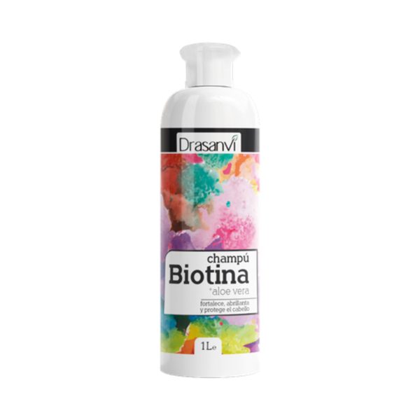 Shampooing Biotine Cheveux Biotine et Aloe Vera 1L Drasanvi