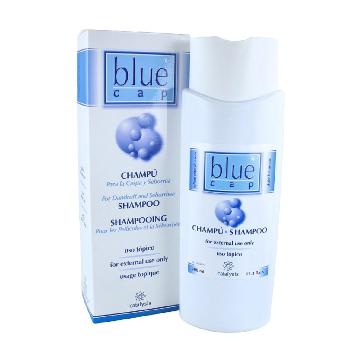 Champú Blue Cap para caspa y seborrea Catalysis – 400ml