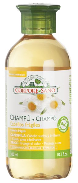 Shampooing cheveux blonds fragiles BioCorps Sain – 300ml
