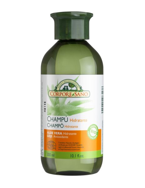 Shampoo Feuchtigkeitsspendend Aloe Vera und Goji Biocorpore Sano – 300ml