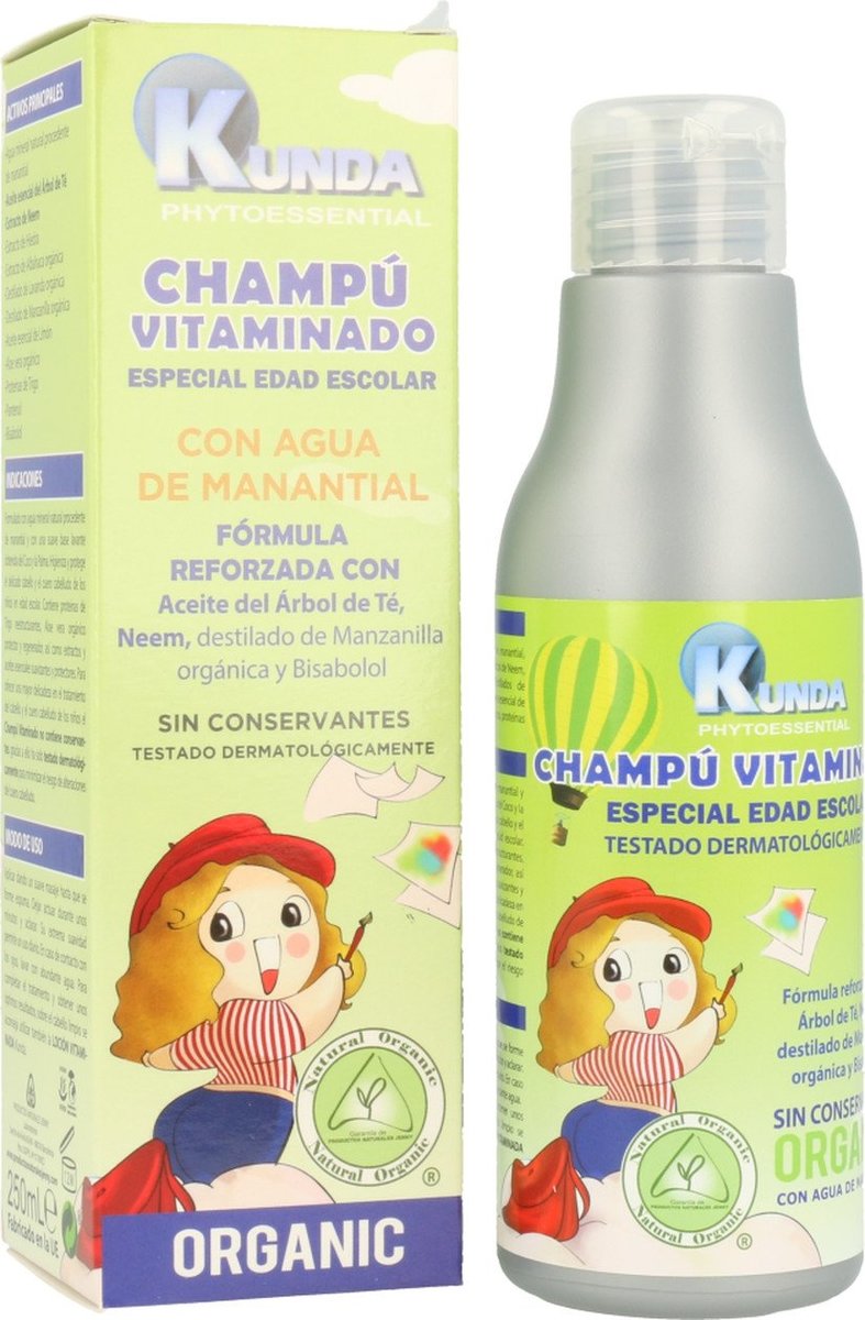 Champú Vitaminado Especial Edad Escolar Kunda – 250ml