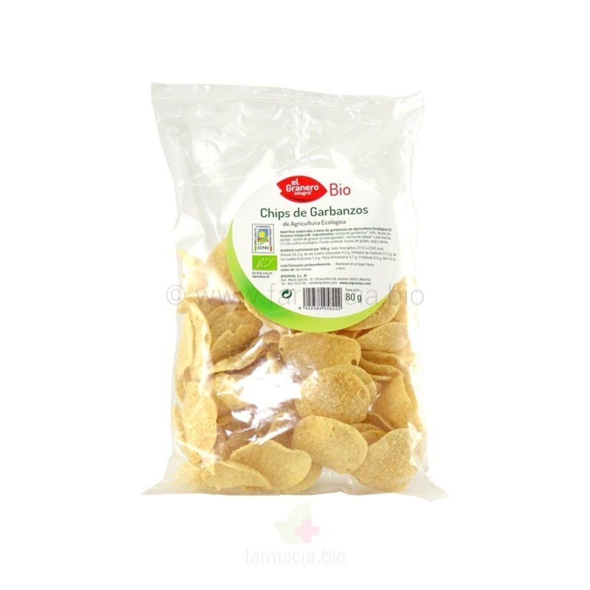 Chips de Garbanzos Bio El Granero – 80g