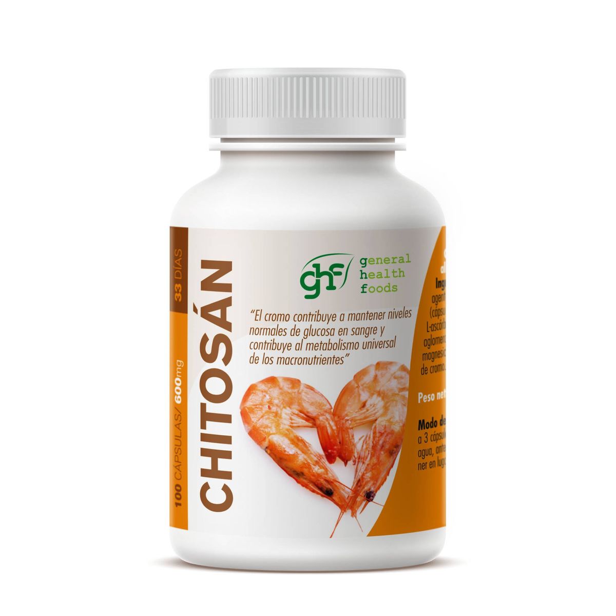 Chitosan 500 mg 100 cápsulas