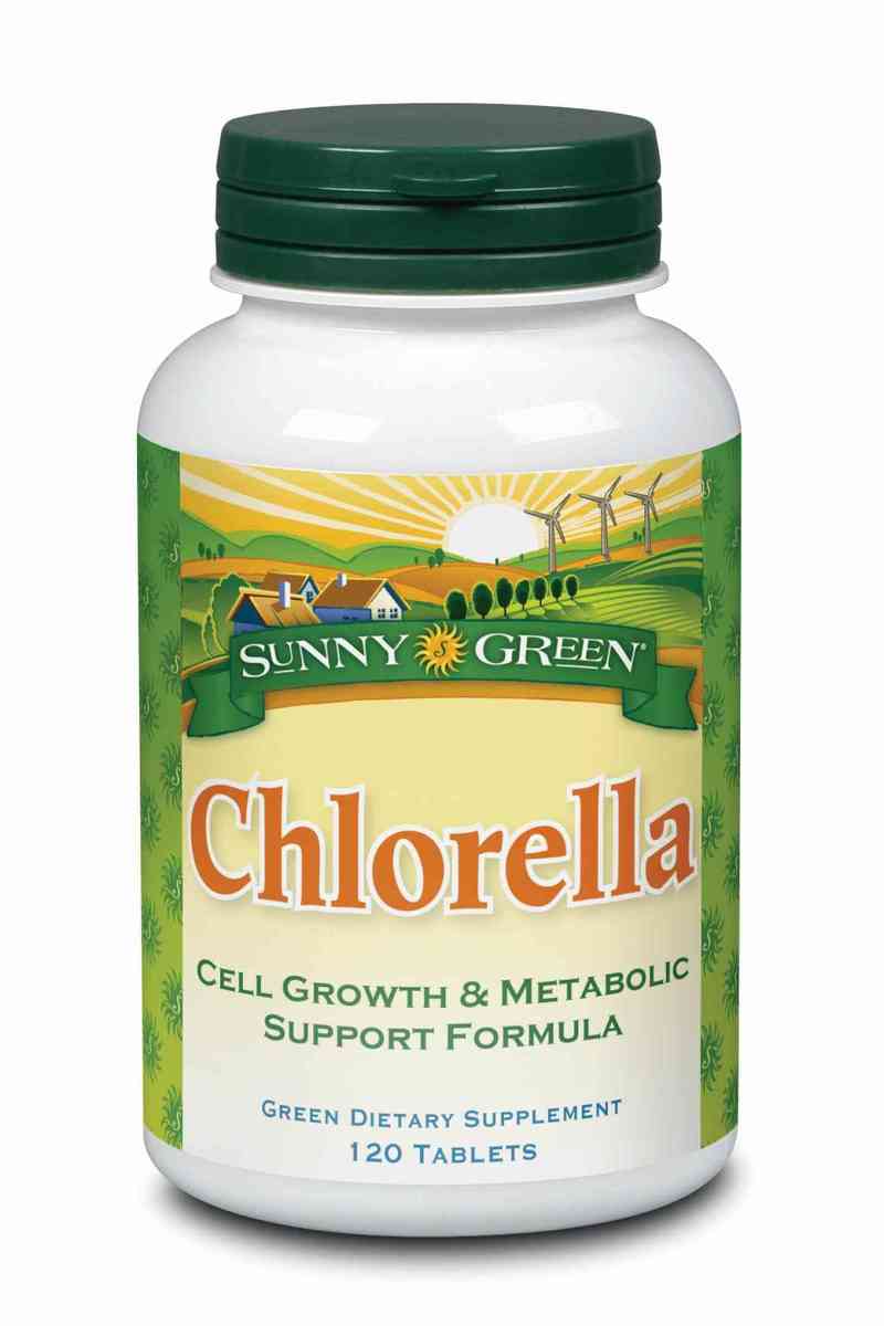 Chlorella 120 comprimidos 1500 mg Sunny Greensolaray