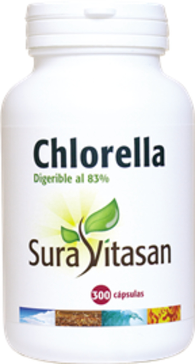 Chlorella 455 mg 300 Cápsulas Sura Vitasan
