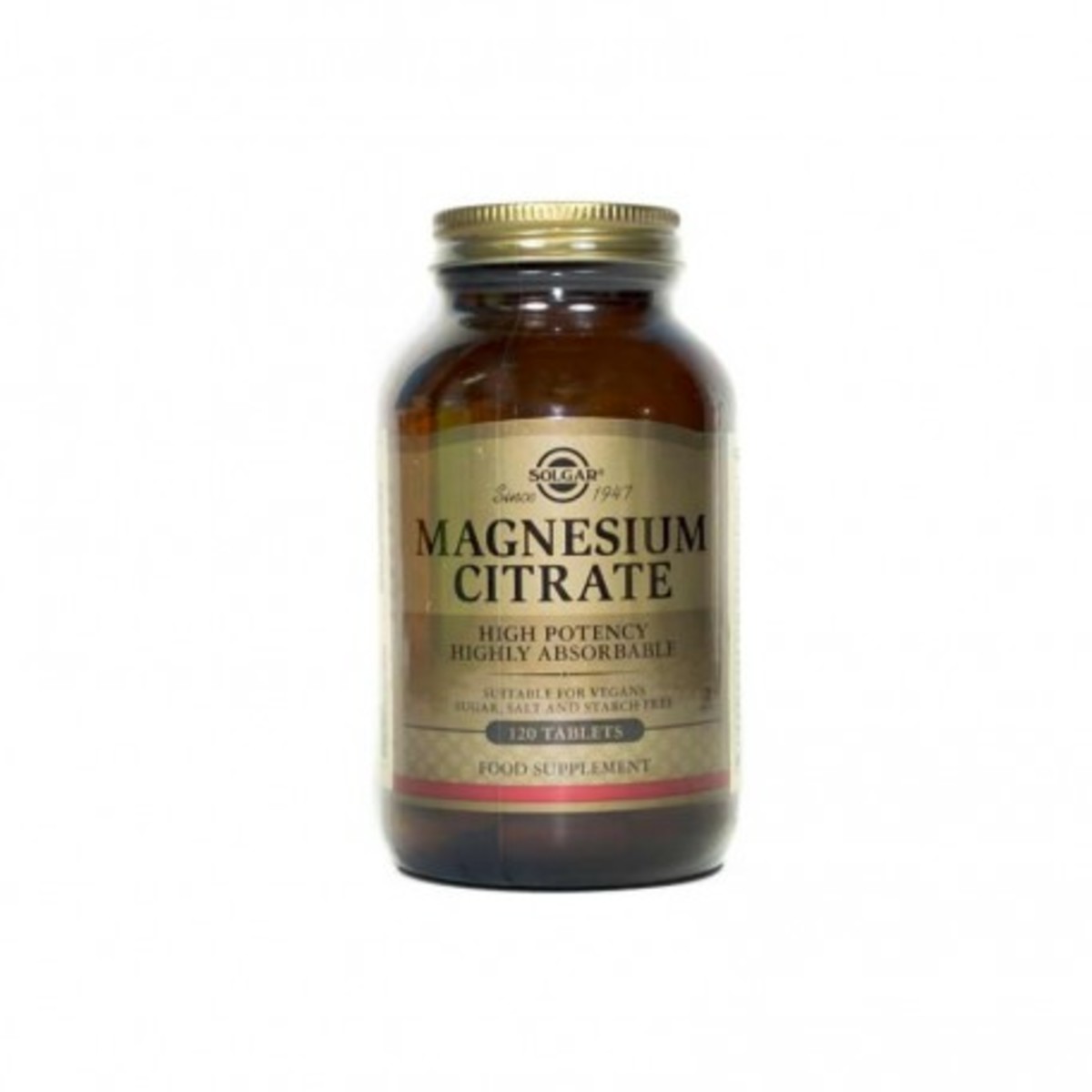 Citrato De Magnesio 120 Comprimidos – Solgar
