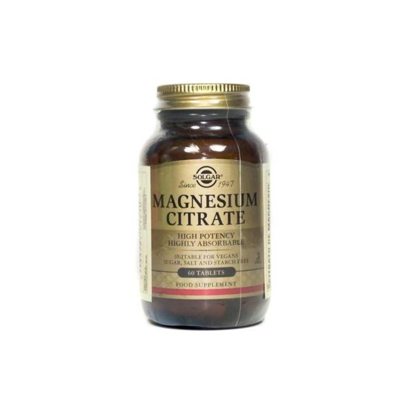 Magnesiumcitrat 60 Tabletten – Solgar