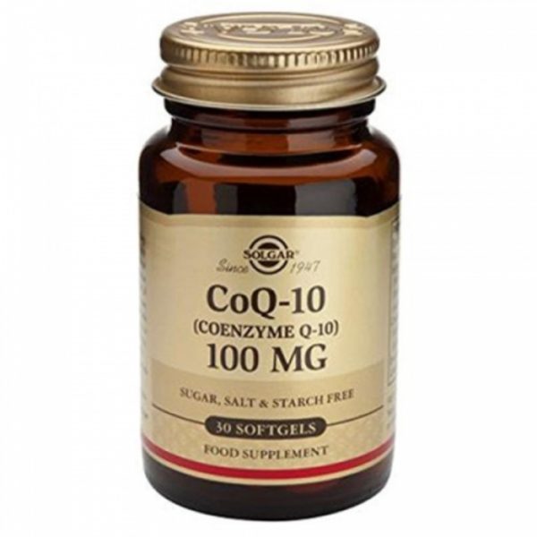 Coenzyme Q10 100 mg 30 capsules de gélatine molle Solgar