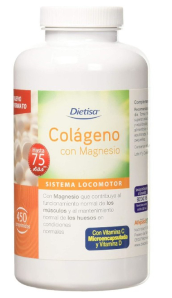 Colágeno + Magnesio + Vitamina C + Vitamina D 450 Comprimidos Dietisa