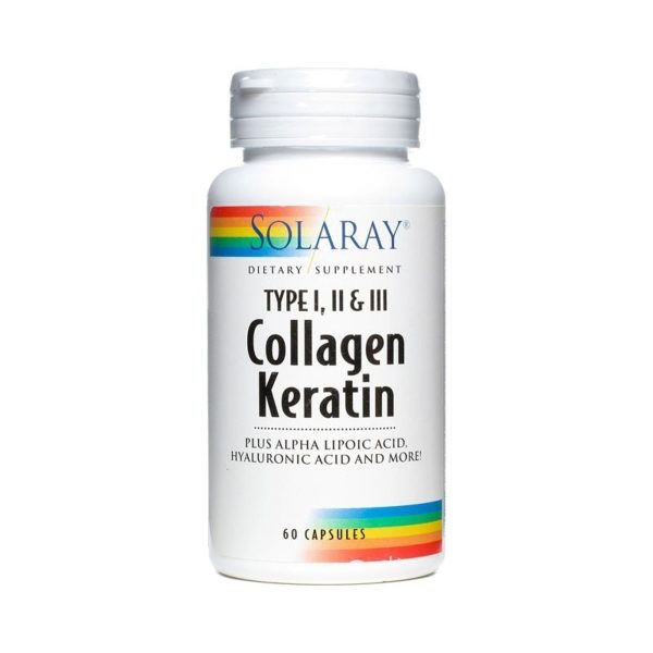 Kollagen Keratin (Collagen Keratin) 60 Tabletten Solaray