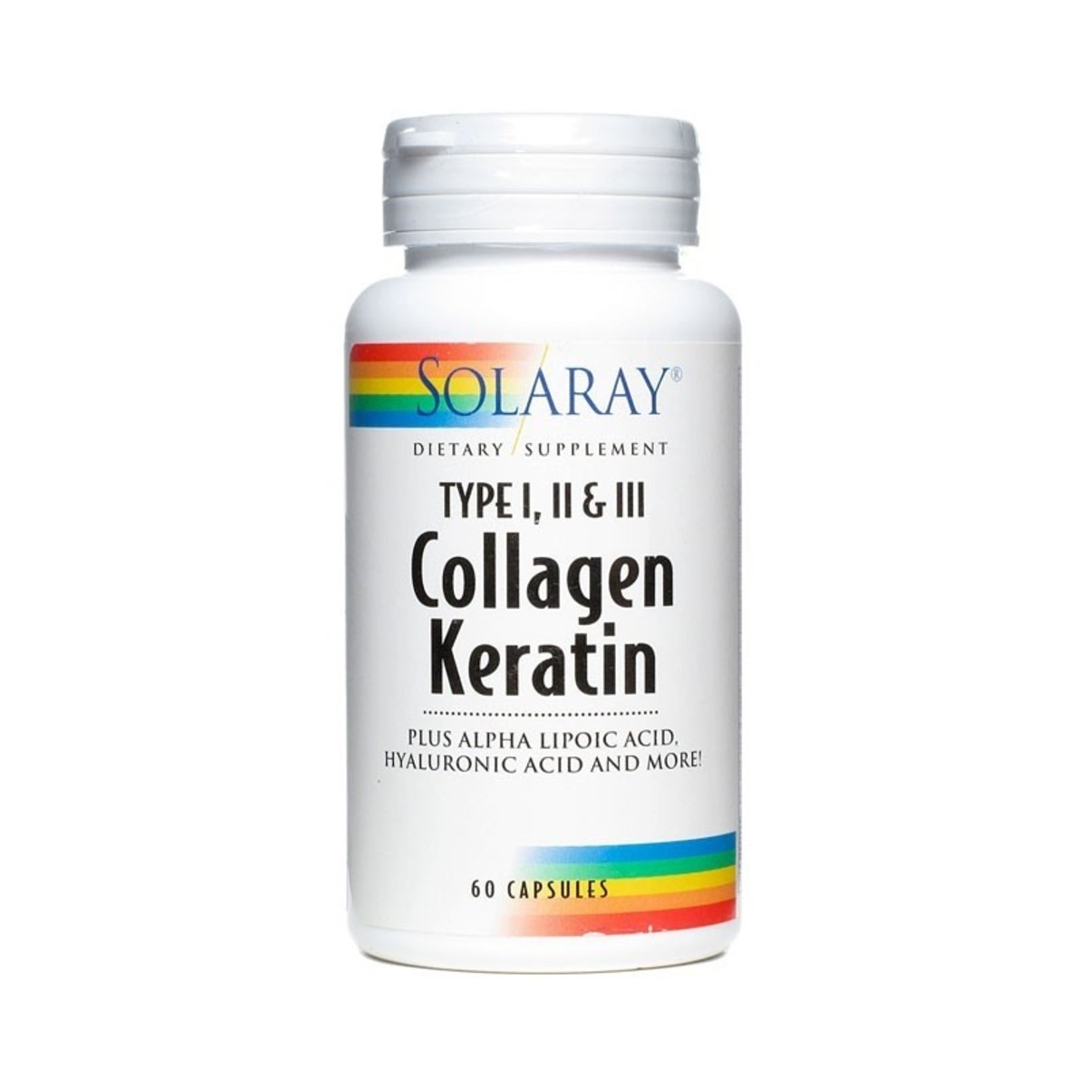 Colágeno Queratina (Collagen Keratin) 60 Comprimidos Solaray