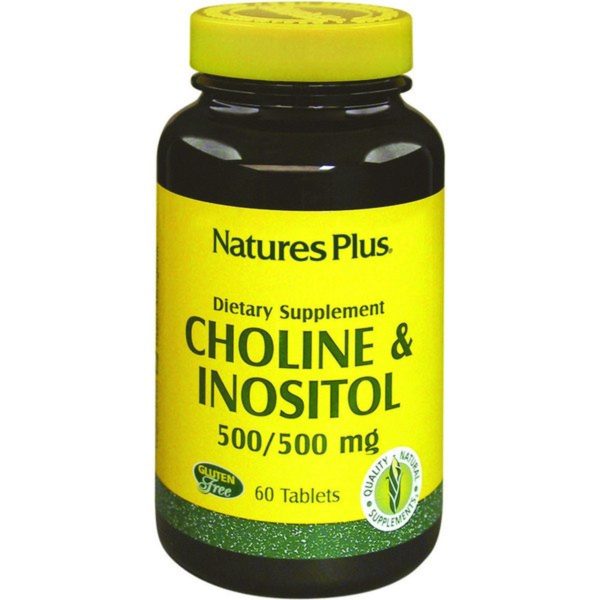 Colina + Inositol 500 mg 60 Tabletten Natures Plus