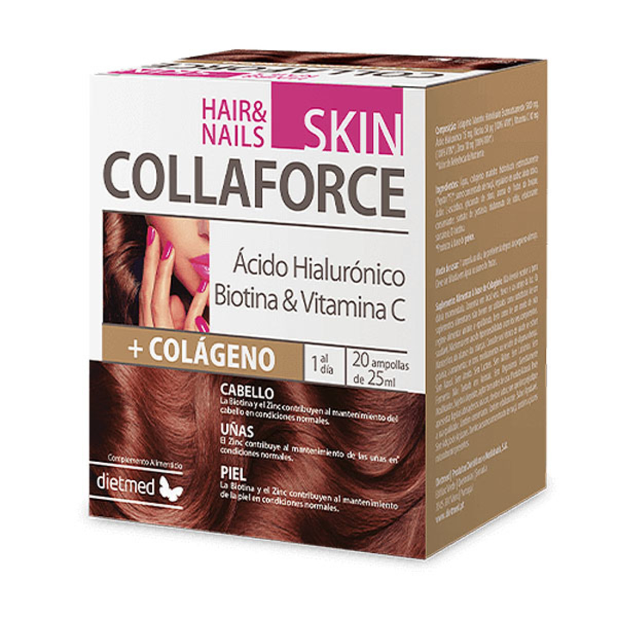 Collaforce Skin Piel, Cabello y Uñas Dietmed 20 Ampollas