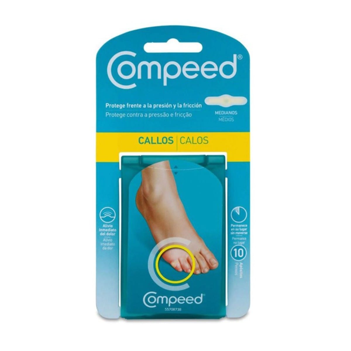 Compeed Callos Medianos Hidrocoloide T- Med 10 U