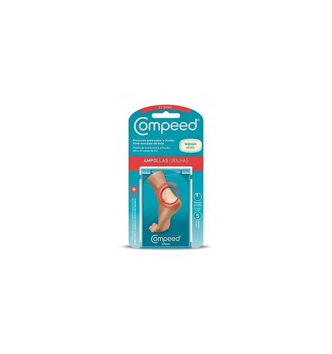 Compeed extreme ampollas medianas – 5 unidades