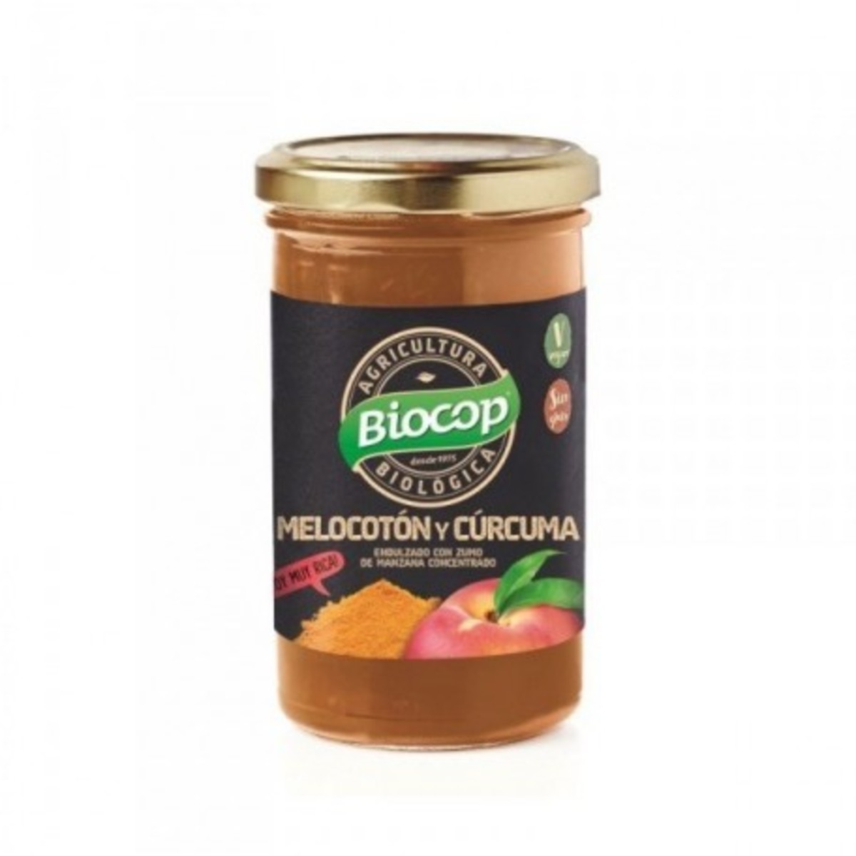 Compota de Melocotón y Cúrcuma Biocop – 280g