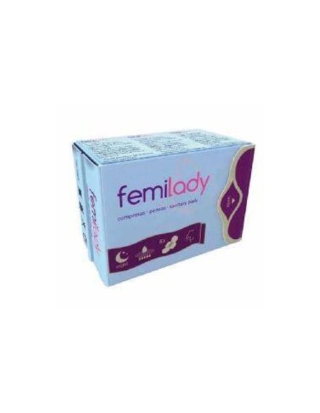 Nachtkompresse 8 Schichten 8 Stück Femilady