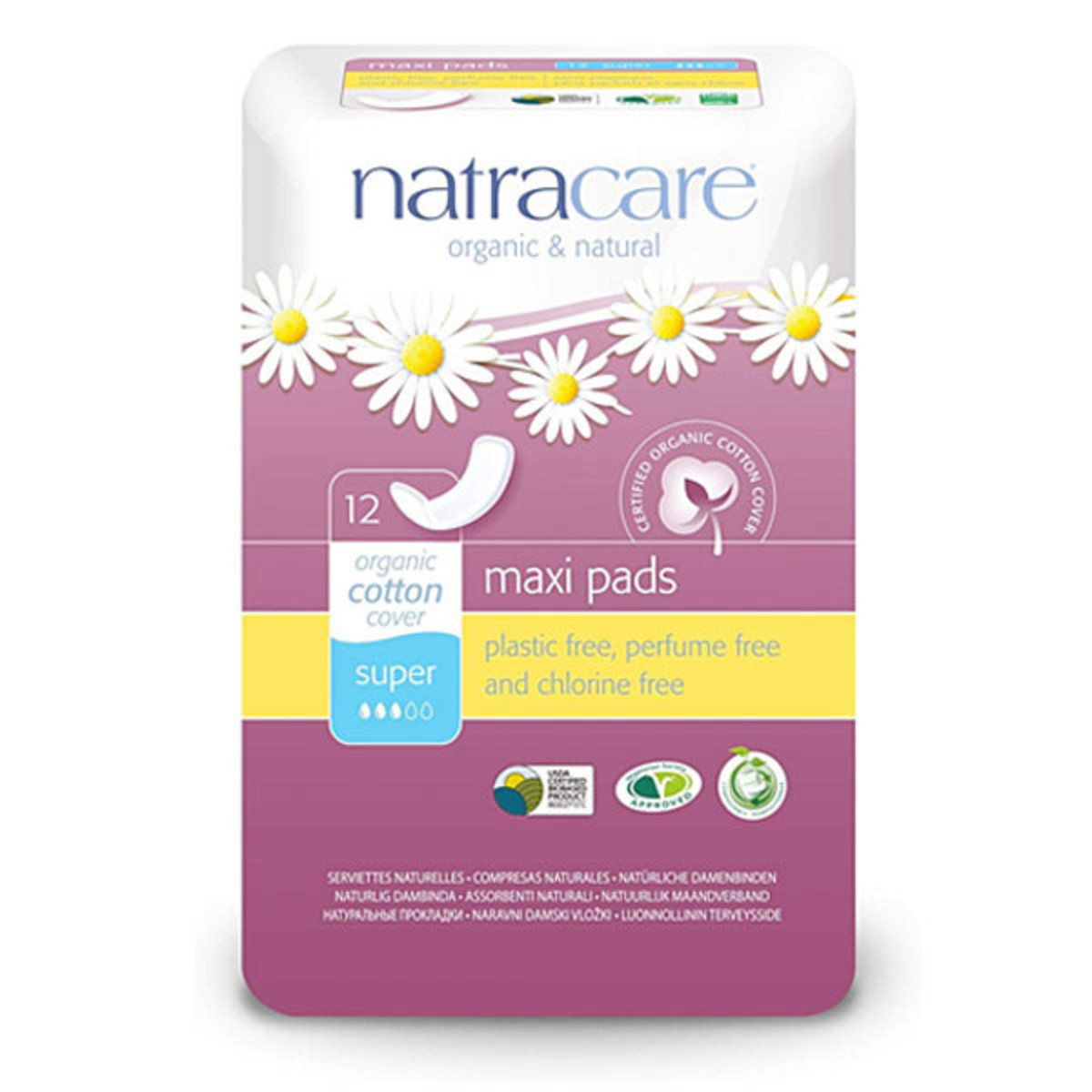 Compresa Súper sin alas 12 Unidades Natracare