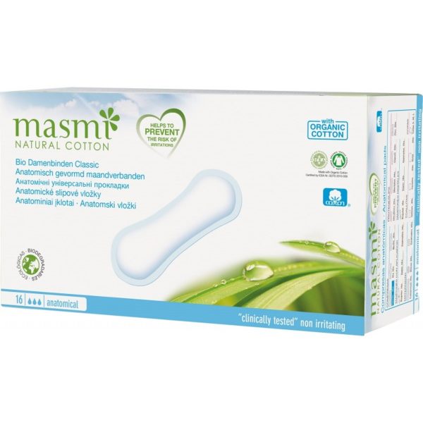 Podpaski anatomiczne Masmi Natural Cotton 16 U masmi