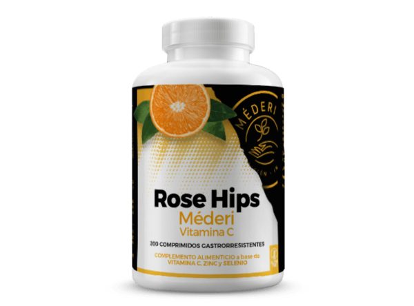 Composés de Rosa Mosqueta avec Zinc et Sélénium 200 comprimés gastrorésistants Mederi Nutrition