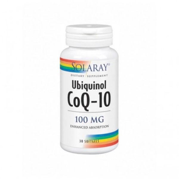 CoQ-10 Ubiquinol 100 mg 30 Perles Solaray