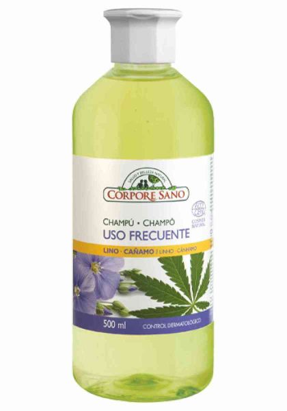 Corpore Sano Shampoo häufige Anwendung Ecocert Leinen und Hanf – 500ml