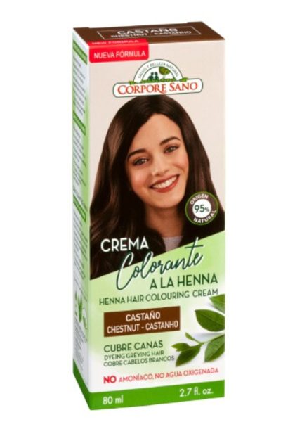 Corpore Sano crème colorante cheveux châtain – 80ml