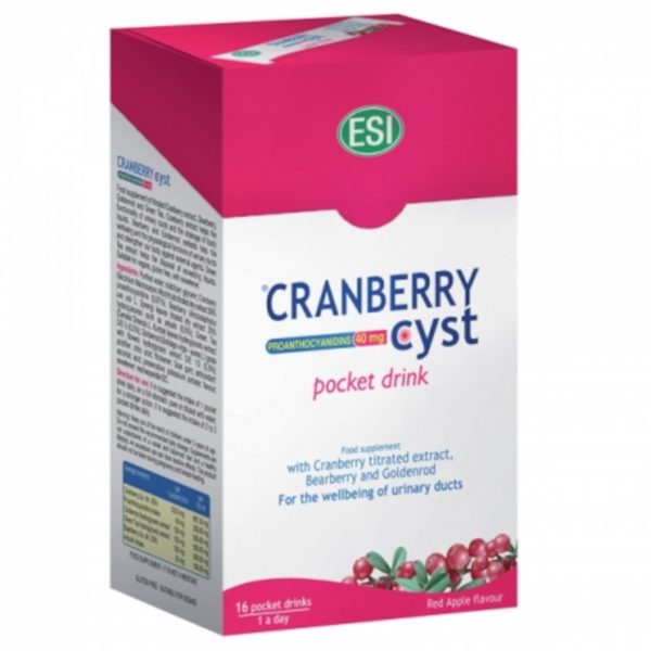 Cranberry Cyst 16 Συσκευασίες Υγρού Esi