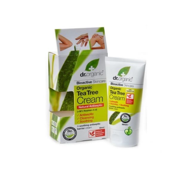Crema Antiséptica de árbol de té Dr Organic – 50ml