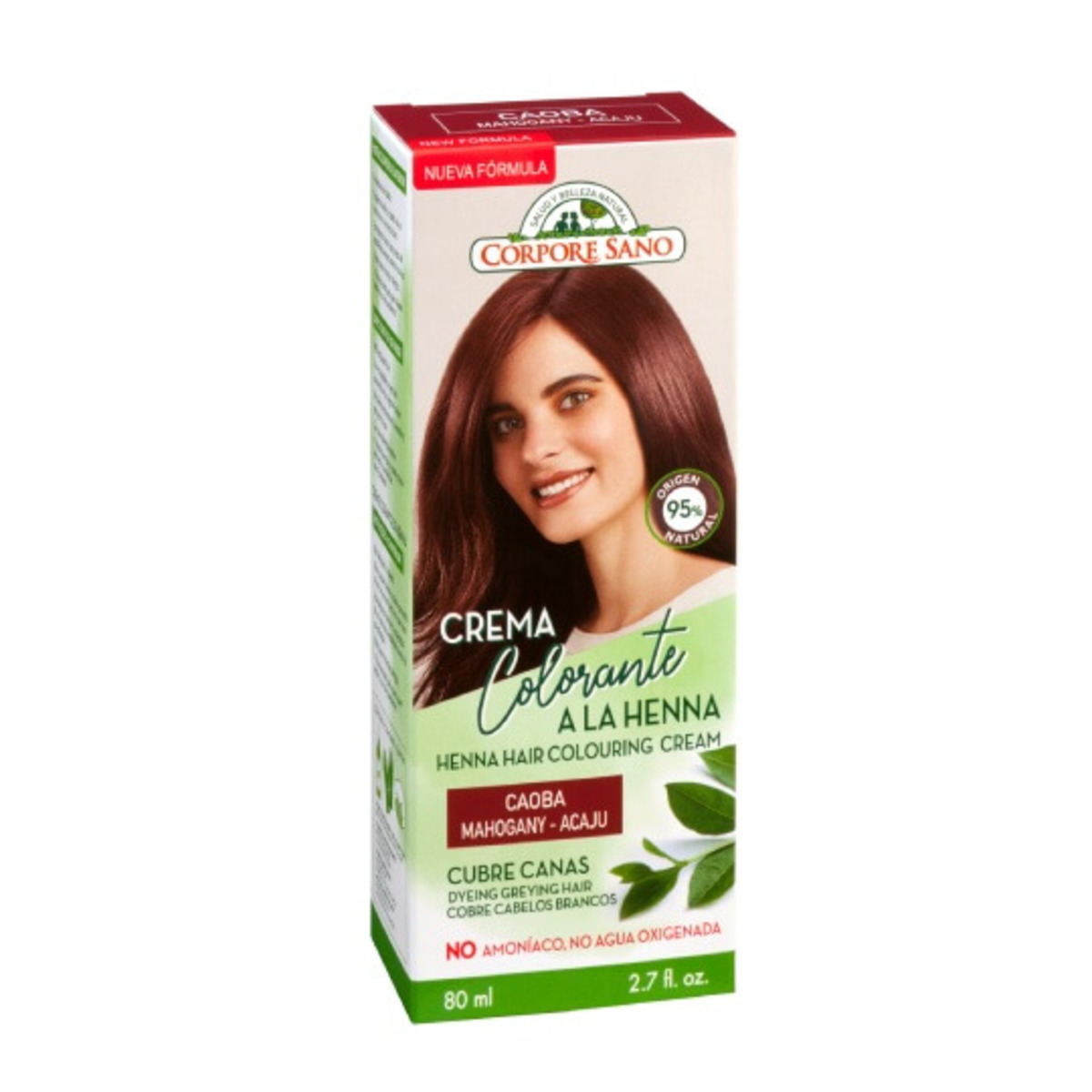 Crema Colorante Cabello Caoba Corpore Sano – 80ml