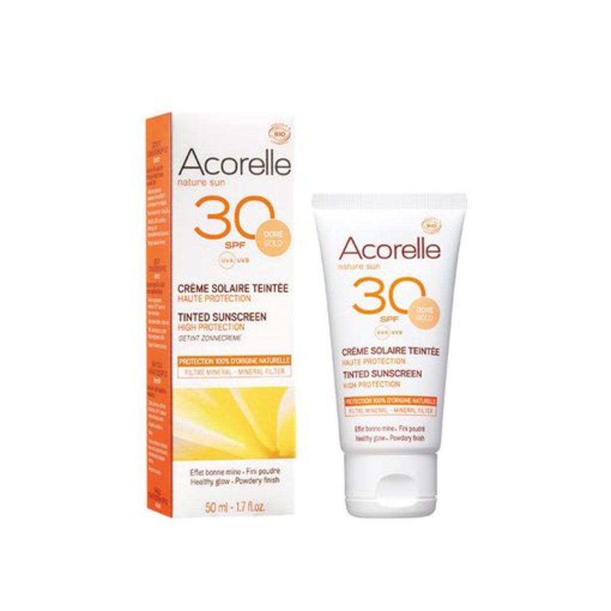 Crema facial color gold Spf30 Acorelle – 50ml