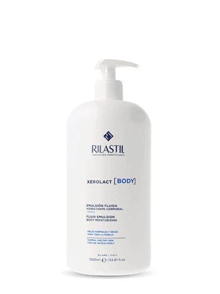 Cu mlaude Lab Rilastil Xerolact Body Émulsion fluide hydratante 1000 ml