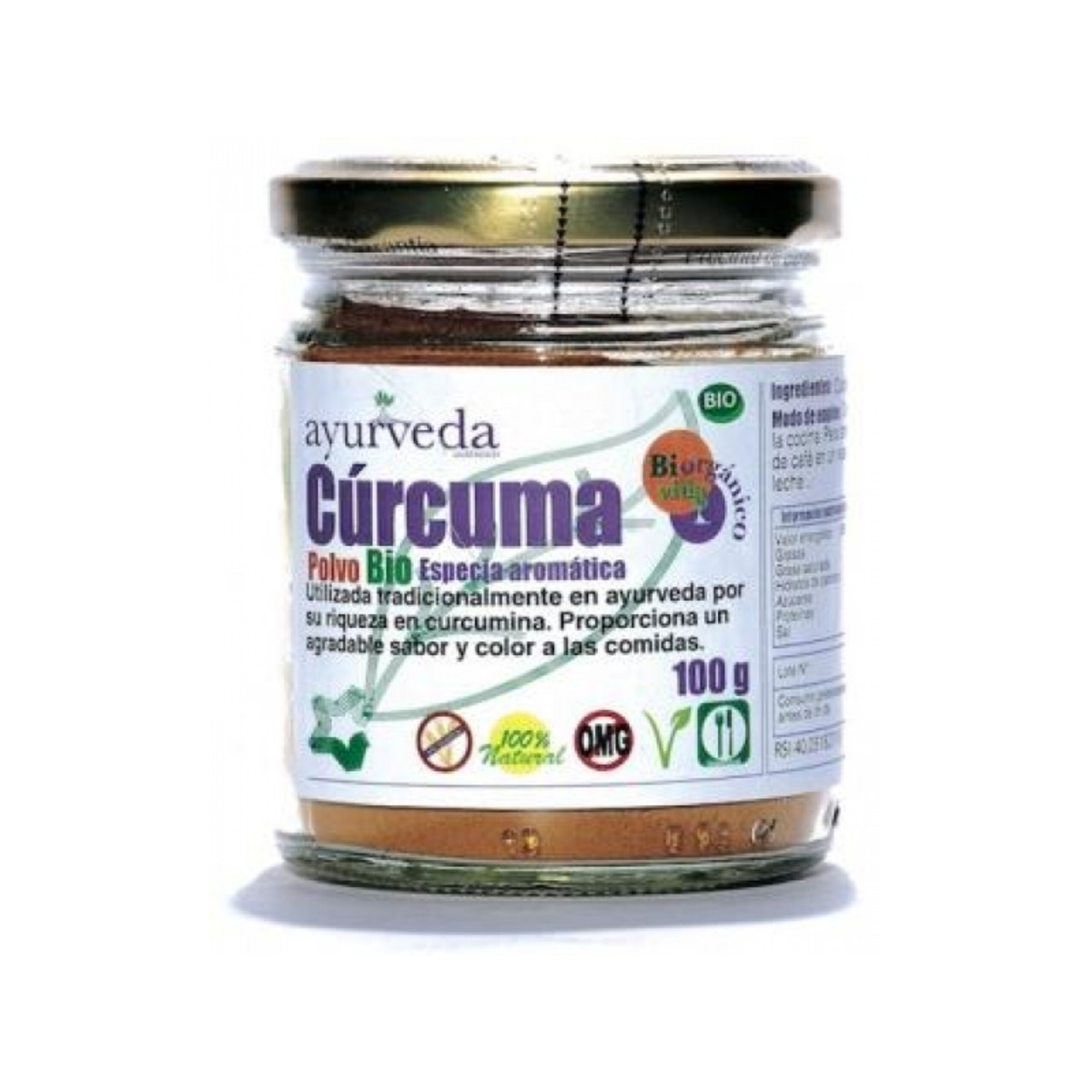 Cúrcuma en polvo Ayurveda – 100g