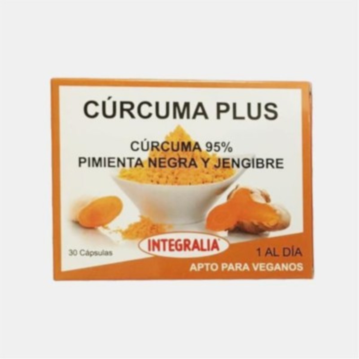 Cúrcuma Plus con pimienta negra y jengibre 30 Cápsulas Integralia