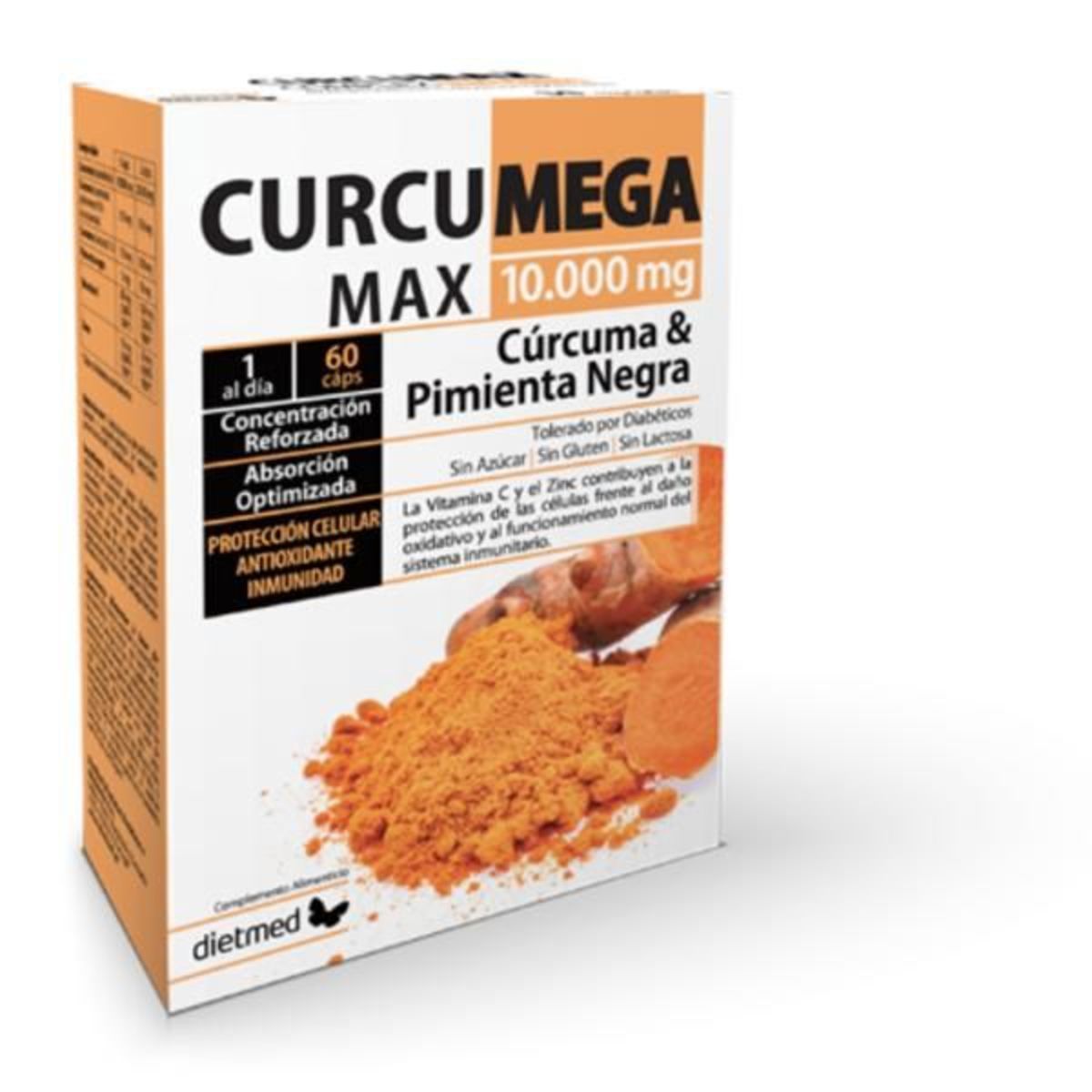 Curcumega Max Complex 10.000 mg 60 cápsulas DietMed