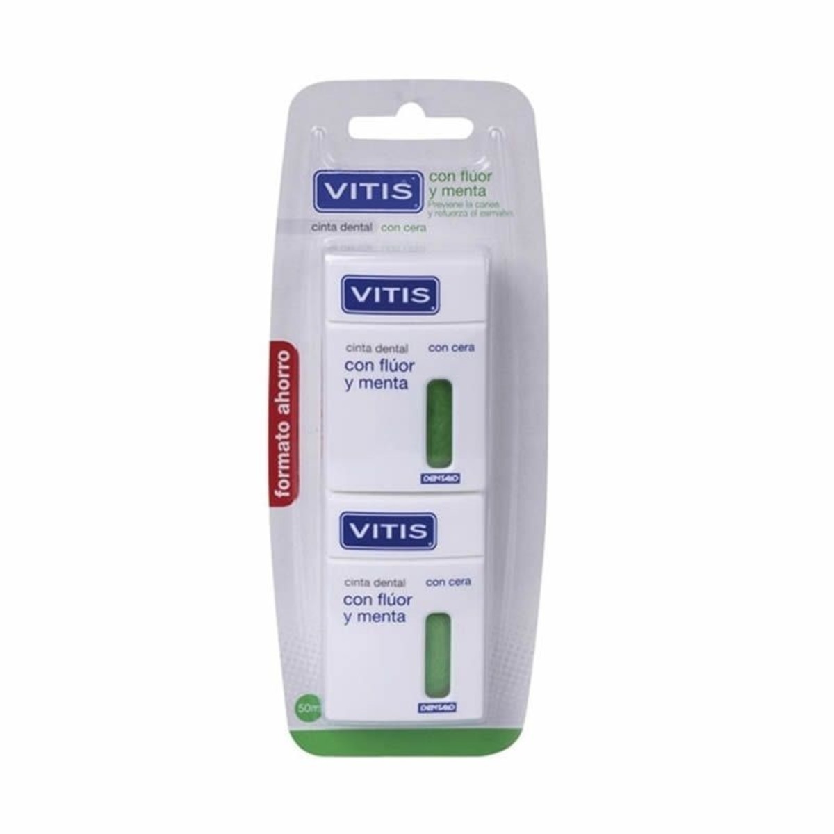 Dentaid Vitis Cinta Dental C/ Fluor Y Menta 50 m Duplo