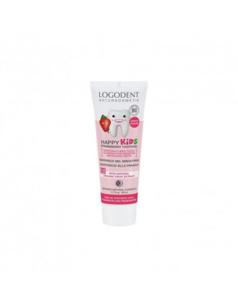 Pasta de Dentes Crianças Morango (Sem Flúor) Logona – 50ml