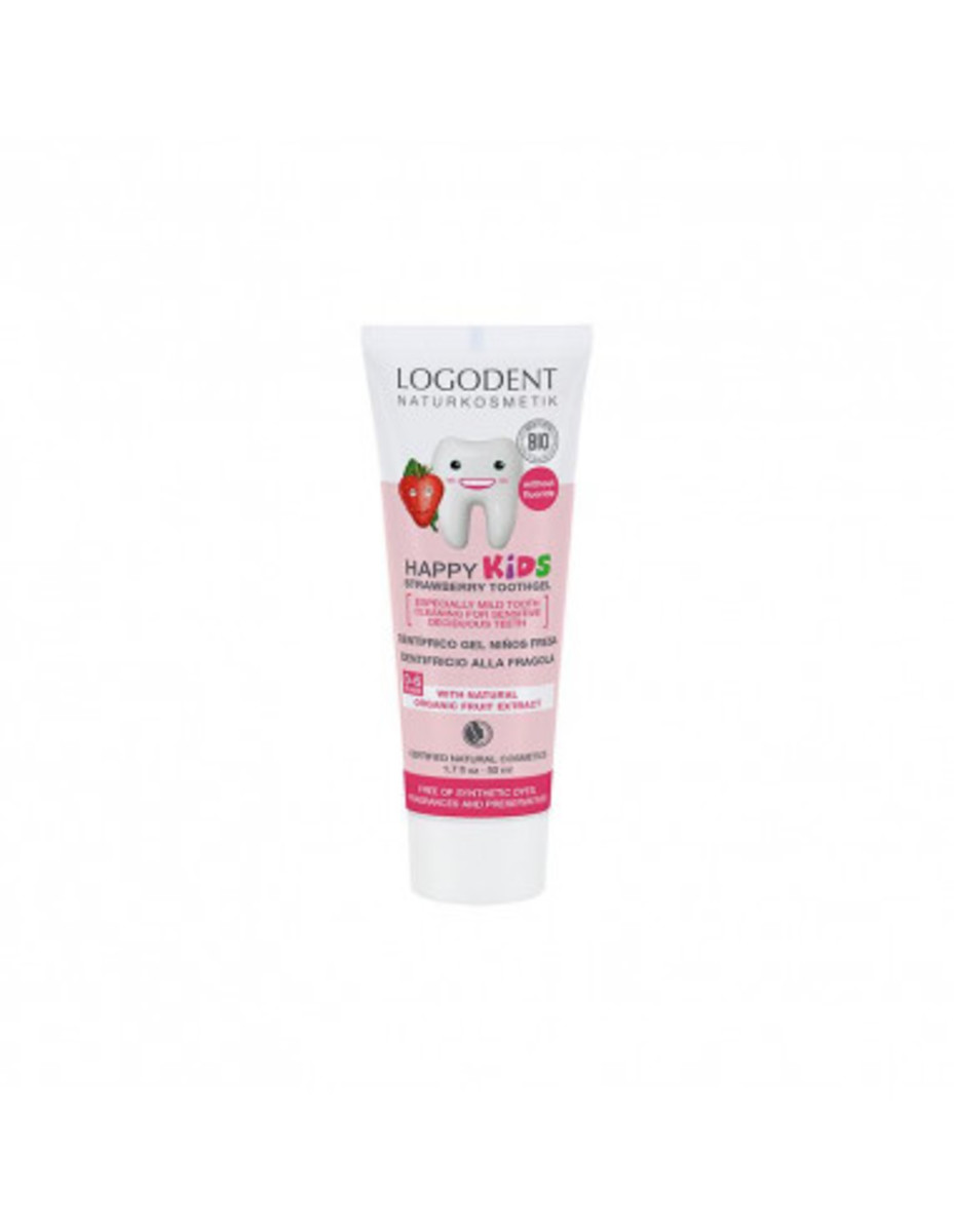 Dentífrico Niños Fresa (Sin Flúor) Logona – 50ml