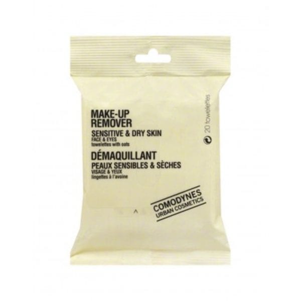 Dermofarm Comodynes Make Up Remover Tør Hud 20 Enheder