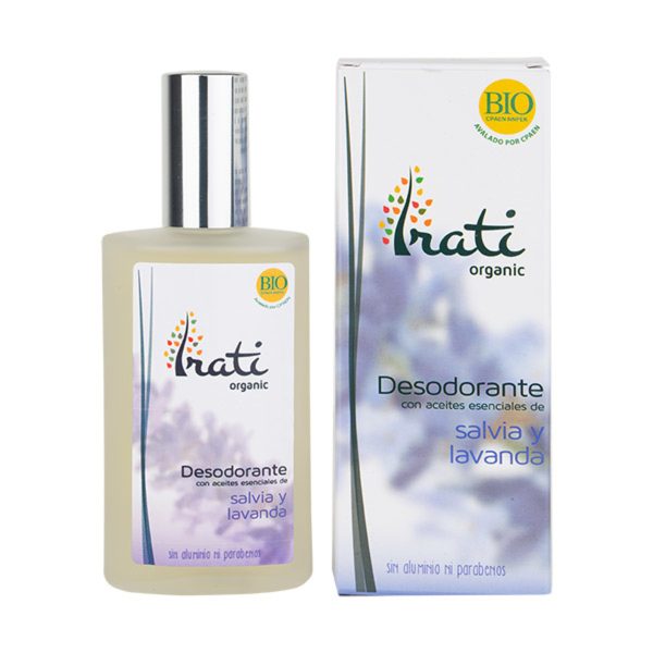 Desodorante en spray de salvia y lavanda BIO 100 ml Irati Organic