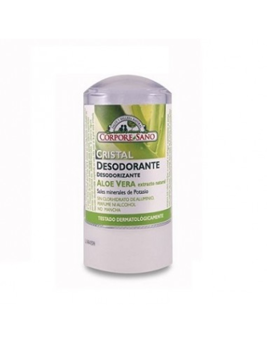 Desodorante Mineral Aloe Potassium Alum y Aloe Vera Corpore Sano – 60g