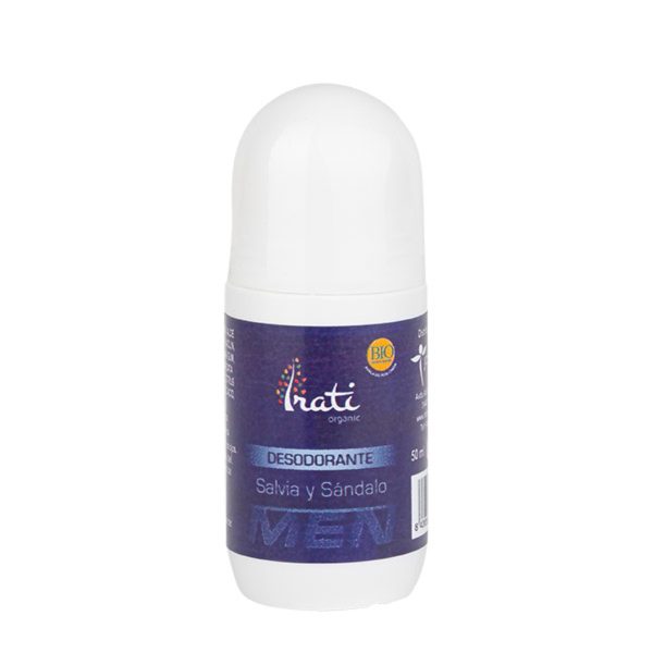 Desodorante roll-on de salvia y sándalo BIO 50 ml Irati Organic