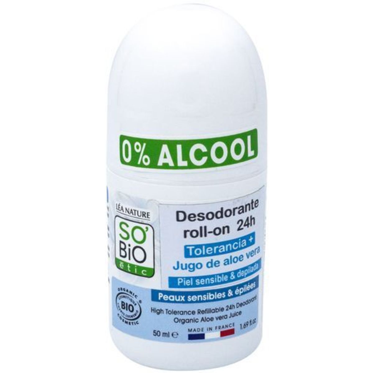 Desodorante +tolerancia 24h aloe vera – So’Bio Ètic – 50ml