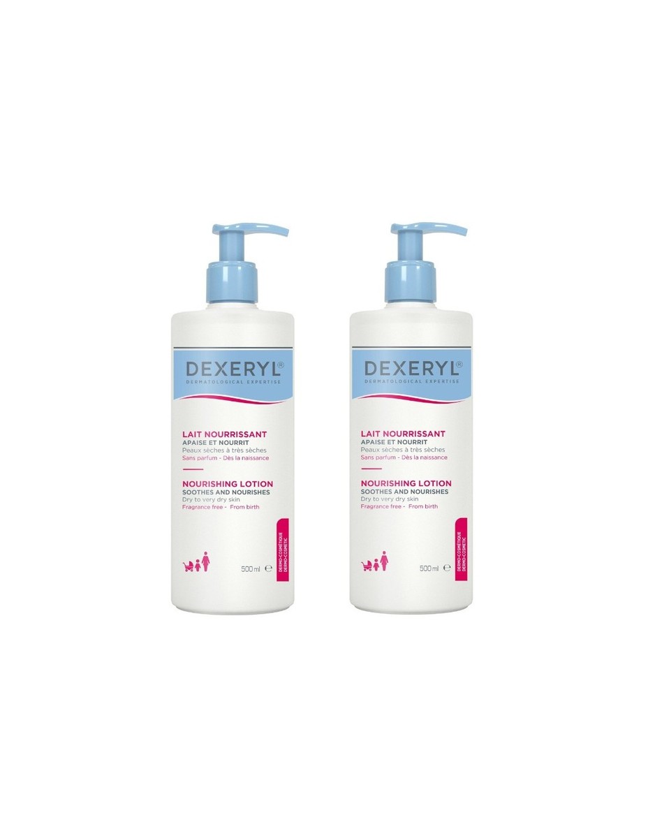 Lozione nutriente Dexeryl Duplo 2×500 ml.