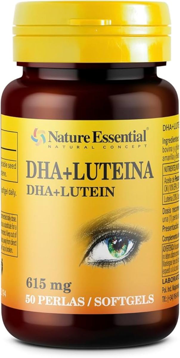 DHA+Luteína 615 mg 50 perlas Nature Essential