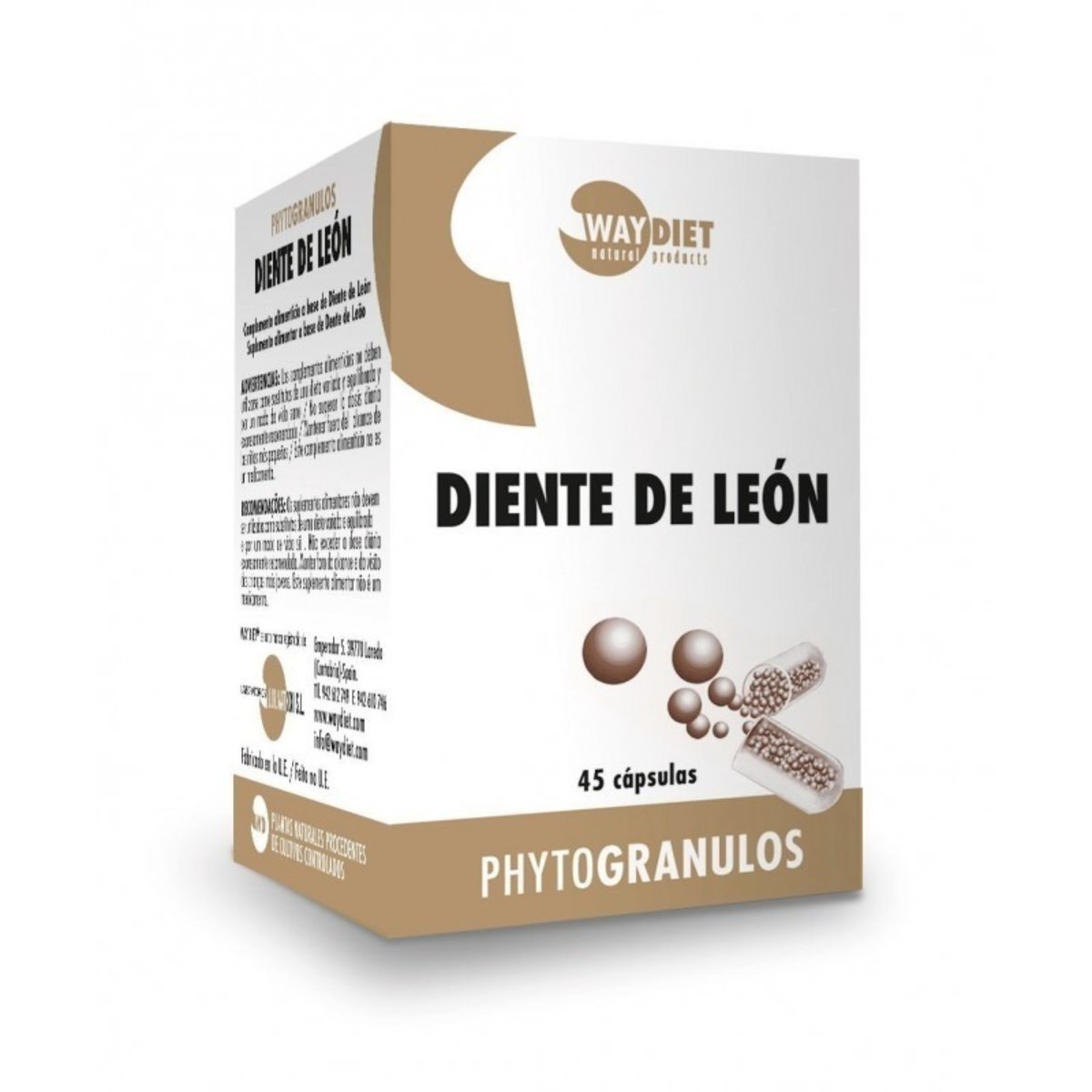 Diente de León 45 Cápsulas Waydiet Phytogranulos