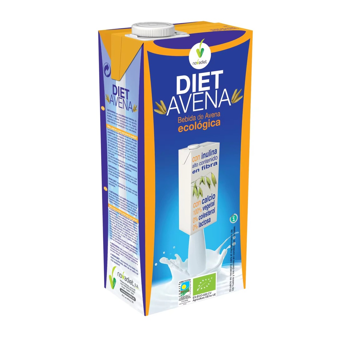 DietAvena 6 Uds De Avena Eco 1 Litro Novadiet