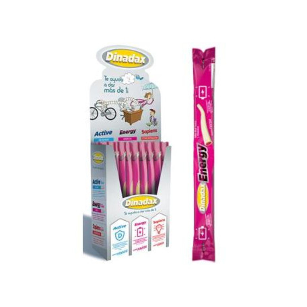 Dinadax Expositor de 60 Barritas Fresa Masterdiet