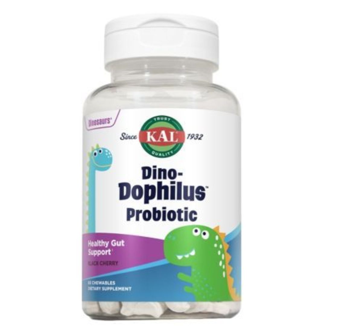 DinoDophilus sabor cereza 60 dinosaurios masticables – Kal